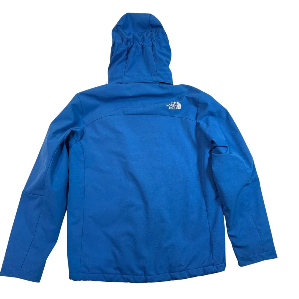 The North Face Mens Blue Apex Elevation Insulated Softshell Jacket Hooded Medium